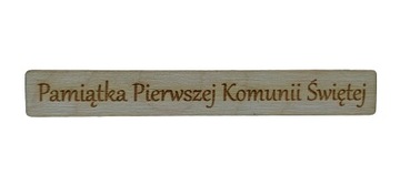 Ozdobna tabliczka I Komunia Święta decoupage wzór6