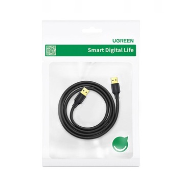Кабель USB 3.0 A-A UGREEN US128 2 м (черный)