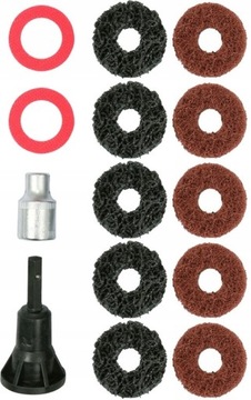 НАБОР ДЛЯ ЧИСТКИ СТУПИЦЫ И ШТИФТОВ YATO, 14 шт.