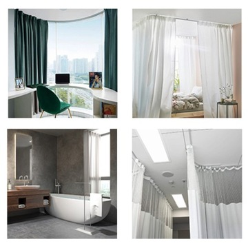 3M ELASTYCZNY, GIĘTY KARNISZ SUFITOWY, DZIELNIK POKOJU DO OKNA WYKUSZOWEGO