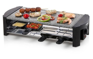 DOMO DO9186G grill kamienny raclette 8 osób, płyta kamień duży