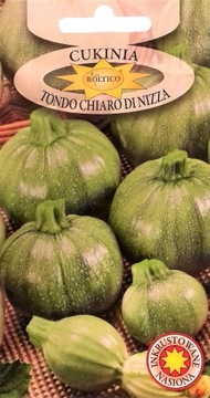 Cukinia Tondo Chiaro Di Nizza wczesna kształt kuli nasiona 3g