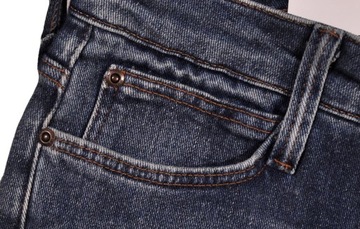 LEE spodnie SLIM straight jeans blue ELLY W30 L33