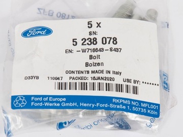 БОЛТ M7 X 39MM РАСПРЕДВАЛА FORD _ W716643-S437