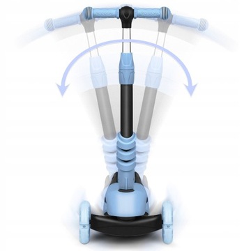 Баланс езда Tri -blue Triple Scooter