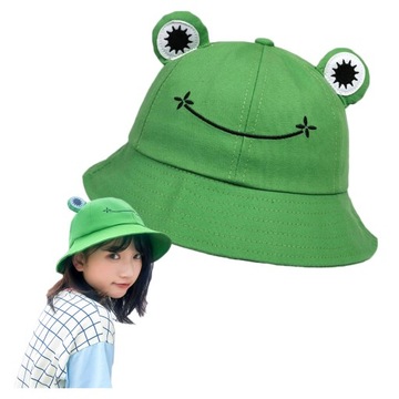 KAPELUSZ RYBACKI CZAPKA ŻABA BUCKET HAT DLA DZIECI