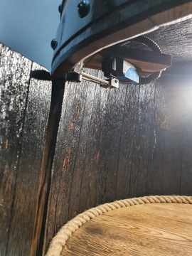 Барный шкаф из дубовой винной бочки LED LIGHT.