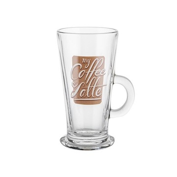 Kubek latte coffee time szklany 310ml