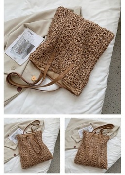 ПЛЯЖНАЯ СУМКА А4 В БОХО, НА МОЛНИИ, XXL