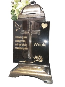 znicz z grawerem dla Dziadków od wnuków