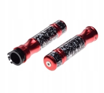 MANETKI LEOSHI CZERWONE KOMPLET LEWA PRAWA 22MM