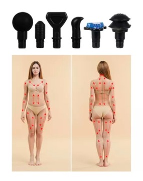 Массажный пистолет Массажер +12 СОВЕТОВ ПО МАССАЖУ, ВКЛЮЧАЯ ОХЛАЖДАЮЩУЮ НАСАДКУ