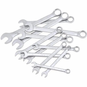 НАБОР КЛЮЧЕЙ КОМБИНИРОВАННЫХ КЛЮЧИ НАКИДНЫЕ ОТКРЫТЫЕ 6-22мм 10 шт.