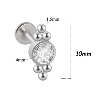 Пирсинг хирургического сустава половых губ, хрустальный камень в чападе