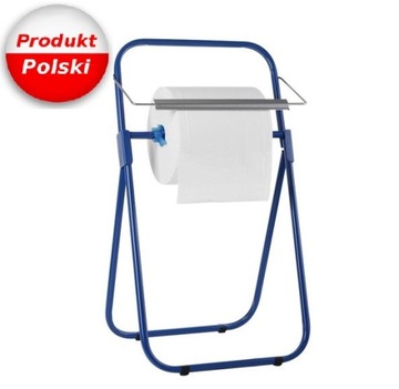 STOJAK PODŁOGOWY NA CZYŚCIWO, RĘCZNIK, NIEBIESKI