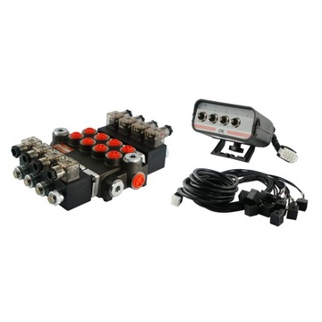 ROZDZIELACZ ELEKTRYCZNY 4 SEK 40L 24V + PANEL STER