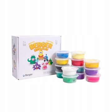 B-CLAY PLASTIC PASTE MONSTERS 18 баночек по 500 г