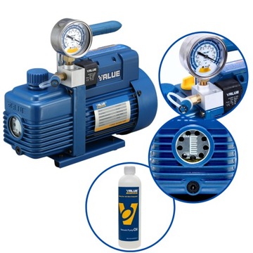 Pompa próżniowa VALUE V-i220SV 51l/min 2-stopniowa