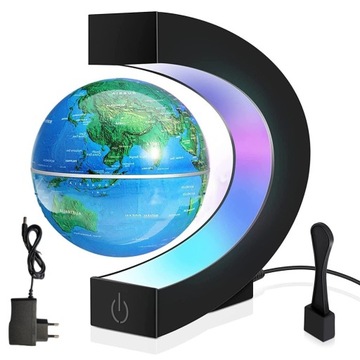 MAGNETYCZNY LEWITUJĄCY GLOBUS GLOBUS GLOBUS PODŚWIETLANY LED 85MM EU