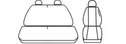 Чехлы 1+2 VW T6 LT Crafter Mercedes Sprinter