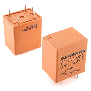 [4szt] ZF900052 Relay 20VDC 10A Coil 530 Ohm