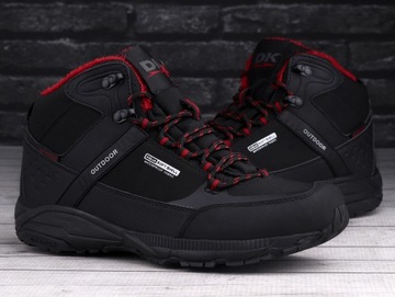 Buty Zimowe DK Predator 1751-F BLK/RED M Wodoodporne Ocieplane SOFTSHELL