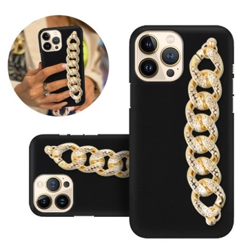 ETUI BLINK Mat Czarne do IPHONE 13 PRO MAX Łańcuch