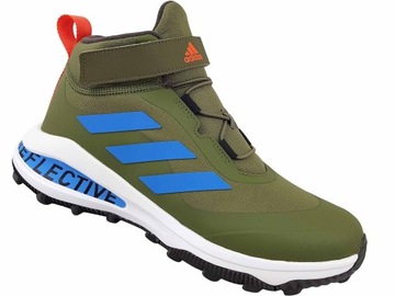 ADIDAS FORTARUN WYSOKIE BUTY ZIELONE NA GUMKI RZEP