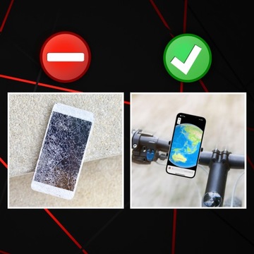 ДЕРЖАТЕЛЬ ДЛЯ ВЕЛОСИПЕДНОГО ТЕЛЕФОНА НА РУЛЕ ВЕЛОСИПЕДА, ПРОЧНЫЙ АЛЮМИНИЙ