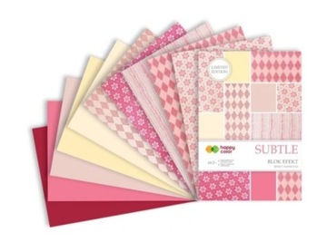 Blok Efekt Subtle 10ark 19x29cm Happy Color