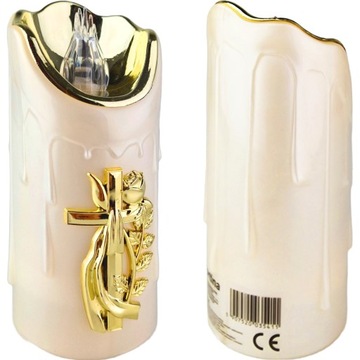 БОЛЬШАЯ СВЕЧНАЯ ВСТАВКА НА БАТАРЕЕ ДЛЯ СВЕЧИ ДЛЯ СВЕЧИ 16 СМ С ЭФФЕКТОМ ПЛАМЕНИ НА БАТАРЕЕ