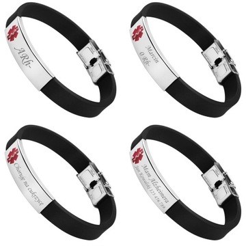 Bransoletka ze stali szlachetnej Prezent Grawer