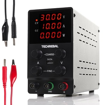 ZASILACZ LABORATORYJNY SERWISOWY REGULOWANY TECHREBAL SPS-3010 30V 10A USB