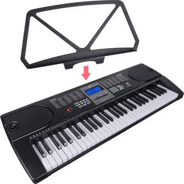 Duży Keyboard Organy MK-2106 Klawisze MEIKE Zasilacz Mikrofon 61 Klawiszy