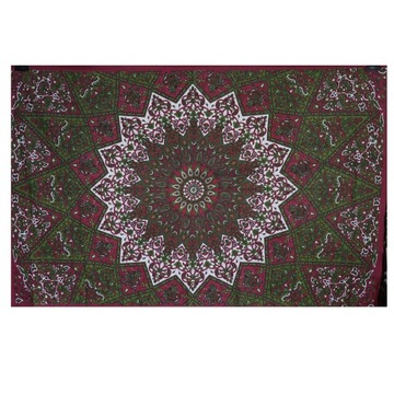 INDYJSKA NARZUTA OBRUS MANDALA 135x210 216A