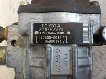 TOYOTA AVENSIS II 2.0 D-4D ČERPADLO VSTŘIKOVAČE 22100-27010