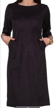 CZARNA SUKIENKA DAMSKA PLUS SIZE POGRZEB ZALOBA OKAZJA