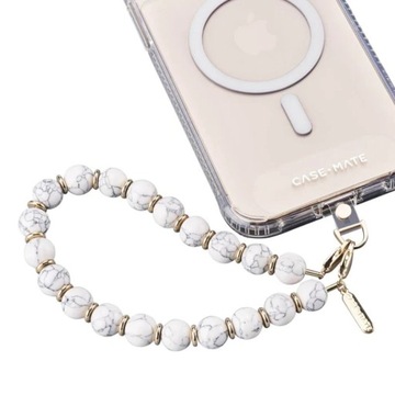 Браслет Case-Mate Beaded Phone - Универсальный ремешок для телефона (Белый Ма
