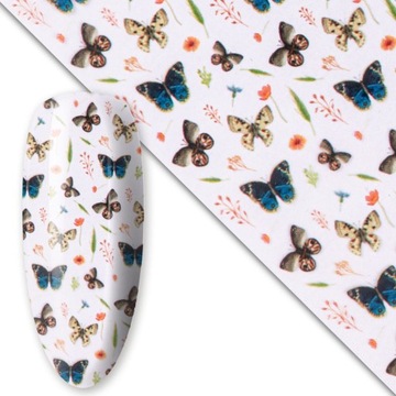 Folia Transferowa Do Paznokci Hybryd Żeli 100cm Spring Collection Nr6