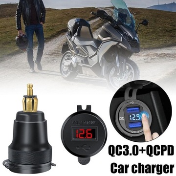 Для BMW — зарядное устройство с двумя USB-портами — Hella — DIN — вилка — адаптер для мотоциклетных розеток