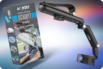 АВТОМОБИЛЬНЫЙ ДЕРЖАТЕЛЬ ТЕЛЕФОНА ДЛЯ СОЛНЦЕЗАЩИТНОГО КОЗЫРЕКА, РЕГУЛИРУЕМЫЙ