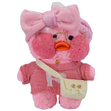 Lalafanfan kaczka pluszowa zabawka 30cm MASKOTKA PLUSZAK ZÓŁTA BIAŁA RÓŻOWA