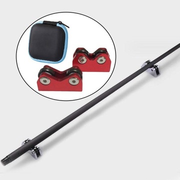 2 sztuki Bilard Cue Straightness Checker Inspect Tool Checking Men Red