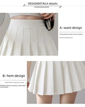 Pleated Skirt Women Summer White Short?dress Japan
