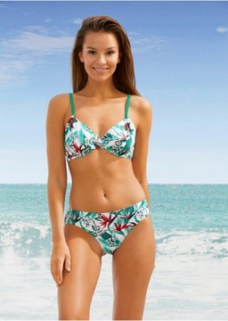 FLORAL PRINT JKL NE5__L BONPRIX DÓŁ OD BIKINI
