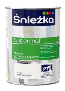 Supermal Pół połysk 0.8L Biały F300