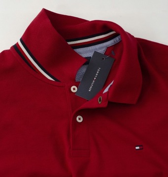 TOMMY HILFIGER BLUZA POLO DŁUGI RĘKAW S/M