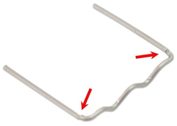 Zszywki do zgrzewarki plastiku RS16C MAŁA FALA 0,6mm WSTĘPNIE PRZYCIĘTE