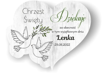 Благодарственный магнит для гостей Святое Крещение 10 шт.