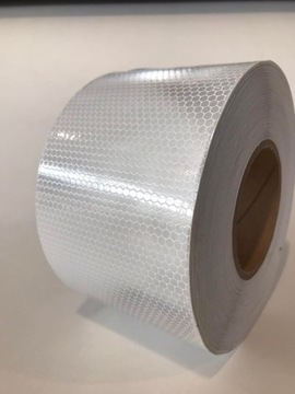 TAŚMA ODBLASKOWA PLASTER MIODU BIAŁA KONTUROWA